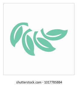 leaf vector logo design template