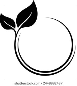 leaf vector logo design template