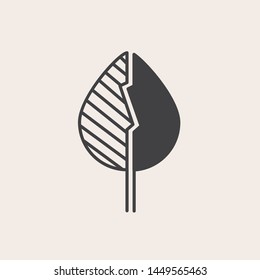 Leaf vector logo. Leaf icon