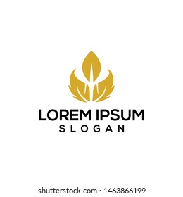 leaf vector logo illustration graphic design