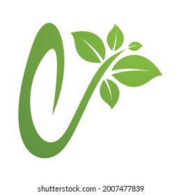 Leaf vector logo template icon design