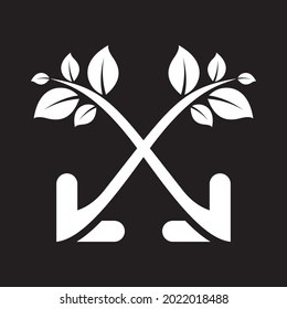Leaf vector logo template icon design