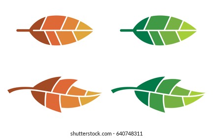 Leaf Vector Logos
Stylized illustration of decorative leaf icons.