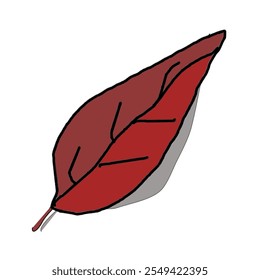 leaf vector minimalis for decoration