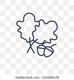 Leaf vector outline icon isolated on transparent background, high quality linear Leaf transparency concept can be used web and mobile