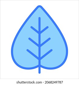 leaf vector outline icon. Modern thin line symbols. Collection of traditional elements.