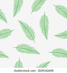 Leaf Vector Pattern Seamless Background