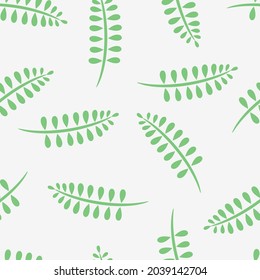 Leaf Vector Pattern Seamless Background