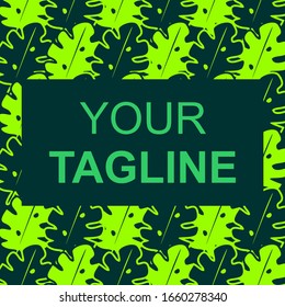 Leaf vector pattern stacked, with copy space for text - bright bright banners, posters, cover design templates, foliage social media wallpapers