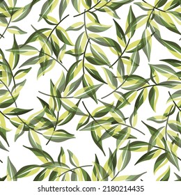 leaf vector seamless pattern design