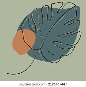 Leaf vector for social media icon and banner. Leaf vector for presentation. 