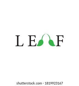 leaf vector template icon design