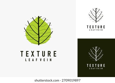 Leaf vein logo symbol icon design