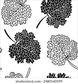 Leaf vein vector texture isolated transparent autumn detail botanical vein leaf organic, Vector. Leaves skeletons on a white background. Fallen foliage for autumn designs. Black and White.