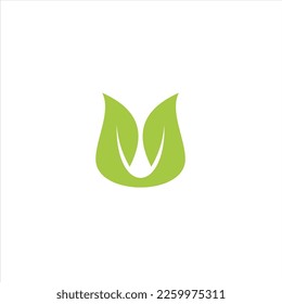 Leaf vektor-Logo auf der grünen Farbe. Das Symbol selbst wird schön aussehen wie Social Media Avatar und Website oder mobile Symbol. Das Symbol selbst sieht gut aus wie ein Avatar in sozialen Medien und eine Website oder ein Handy