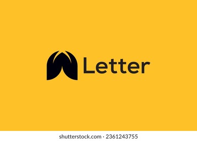 Leaf and W Creative Vector Letter Trendy Professional Logo Design