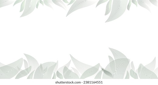 leaf wallpaper with contour lines