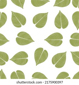 leaf Wallpaper, Luxury nature leaves pattern design, Golden banana leaf line arts, Hand drawn vector illustration.
