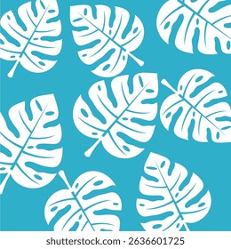 Imagen de Vector de Fondo de pantalla de hoja, diseño minimalista y moderno, aislado con fondo azul, puede ser para ideas de Fondo de pantalla