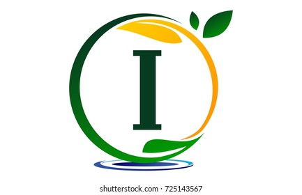 Leaf Water Letter I