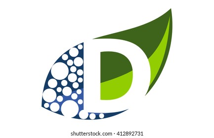 Leaf Water Letter D