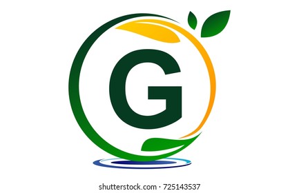 Leaf Water Letter G