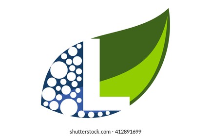 Leaf Water Letter L