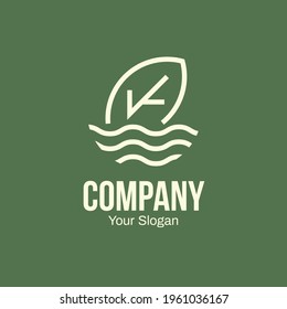 The leaf and water logo is the harmonization of life and freshness