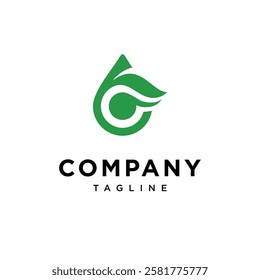Leaf Water Logo Icon Vector