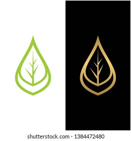 Leaf Water Simple Icon Vector Stock Vector (Royalty Free) 1384472480