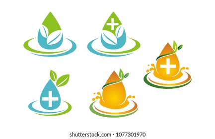 Leaf Water Template Set