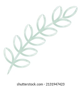 leaf watercolor vector element illustration 