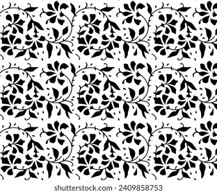 Leaf wave pattern design For fabric print,textile,wallaper, background, tile paper print