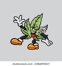leaf weed smoking joint and hold nug from weed cannabis bud flower marijuana