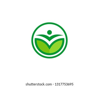 Leaf wellness logo 
