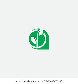 leaf and wellness logo design and creative sign
