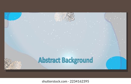 Leaf and Winter Graphic Elements Abstract Background

