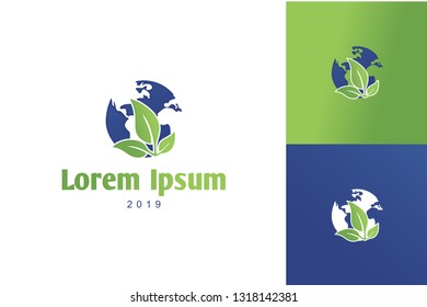 Leaf World Logo Inspirations Template