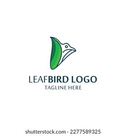 LeafBird logo design vector template design