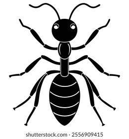 Leafcutter Ant insect flat vector illustration on white background