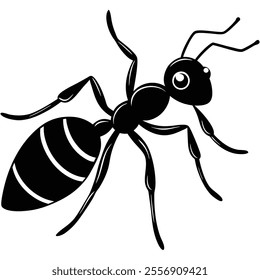 Leafcutter Ant insect flat vector illustration on white background