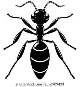 Leafcutter Ant insect flat vector illustration on white background