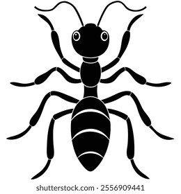 Leafcutter Ant insect flat vector illustration on white background