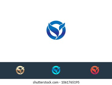 Leafes Logo Template Vector Icon Illustration Design