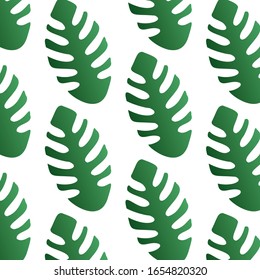  leafes pattern. green leaf. vector pattern.