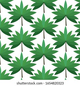  leafes pattern. green leaf. vector pattern.
