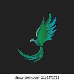 Leafing phoenix logo martial art