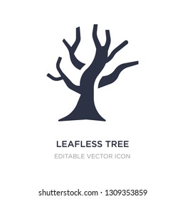 leafless tree icon on white background. Simple element illustration from Nature concept. leafless tree icon symbol design.