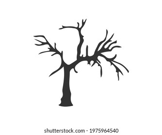 leafless tree icon on white background. Simple element illustration from Nature concept. leafless tree icon symbol design.