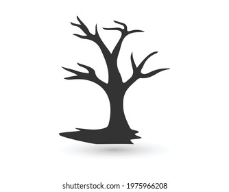 leafless tree icon on white background. Simple element illustration from Nature concept.